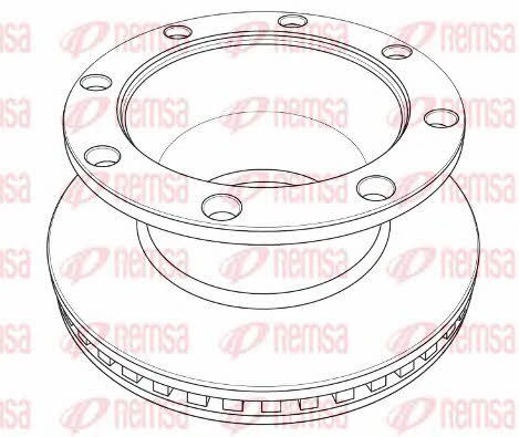 Kawe NCA1216.20 Rear ventilated brake disc NCA121620: Buy near me at 2407.PL in Poland at an Affordable price!