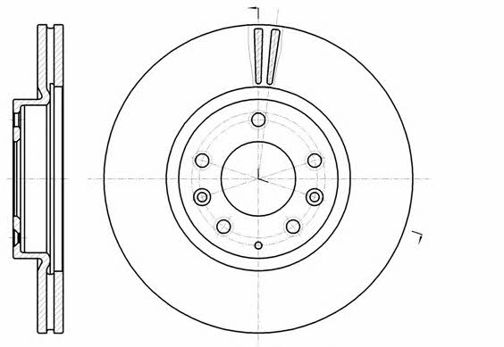 Kawe 61235 10 Innenbelüftete Bremsscheibe vorne 6123510: Kaufen Sie zu einem guten Preis in Polen bei 2407.PL!