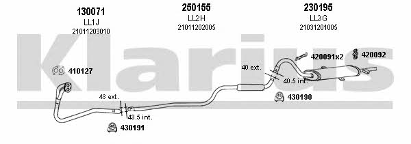  330325E Exhaust system 330325E: Buy near me in Poland at 2407.PL - Good price!