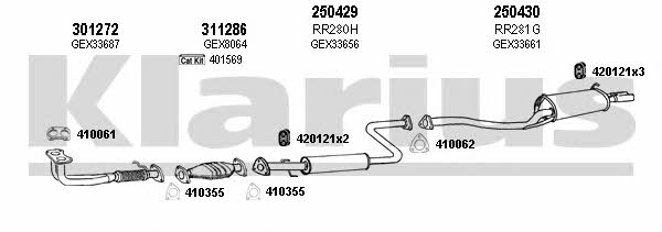 Klarius 120266E Exhaust system 120266E: Buy near me at 2407.PL in Poland at an Affordable price!