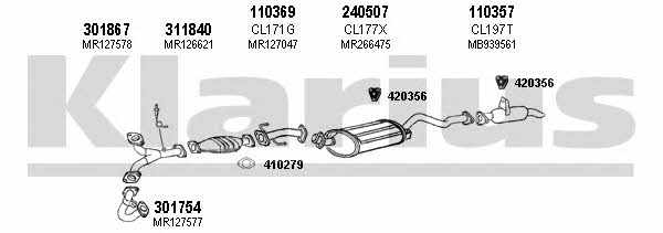 Klarius 210210E Система випуску відпрацьованих газів 210210E: Купити у Польщі - Добра ціна на 2407.PL!