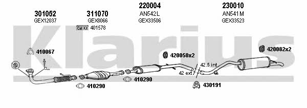  120343E Exhaust system 120343E: Buy near me in Poland at 2407.PL - Good price!