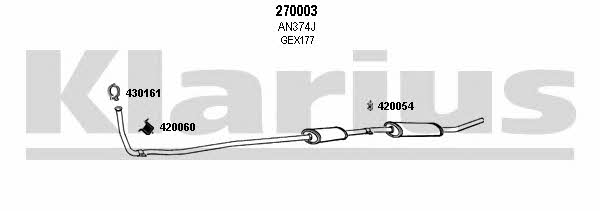  120349E Exhaust system 120349E: Buy near me in Poland at 2407.PL - Good price!