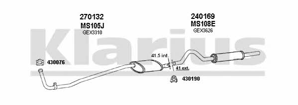  120401E Exhaust system 120401E: Buy near me in Poland at 2407.PL - Good price!