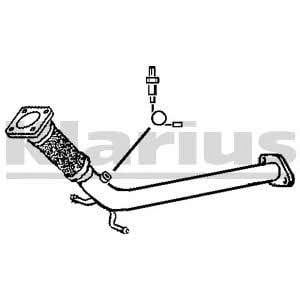 Klarius 120435 Exhaust pipe 120435: Buy near me at 2407.PL in Poland at an Affordable price!