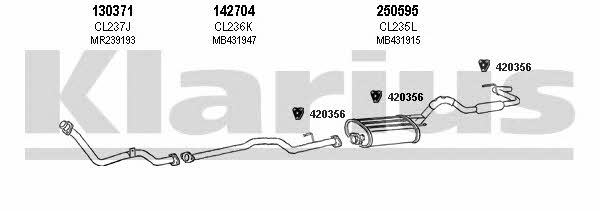 Klarius 210220E Abgasanlage 210220E: Bestellen Sie in Polen zu einem guten Preis bei 2407.PL!