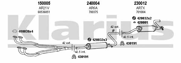  030007E Exhaust system 030007E: Buy near me in Poland at 2407.PL - Good price!