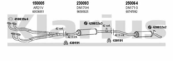  030009E Exhaust system 030009E: Buy near me in Poland at 2407.PL - Good price!