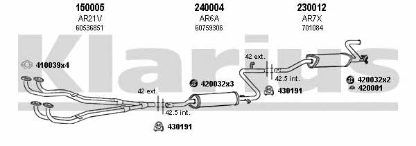 Klarius 030015E Exhaust system 030015E: Buy near me at 2407.PL in Poland at an Affordable price!