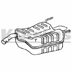 Klarius 210807 Глушитель, задняя часть 210807: Отличная цена - Купить в Польше на 2407.PL!