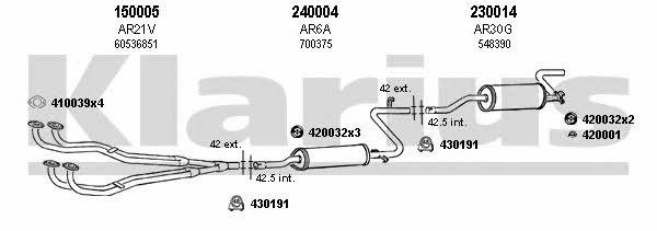  030038E Exhaust system 030038E: Buy near me in Poland at 2407.PL - Good price!