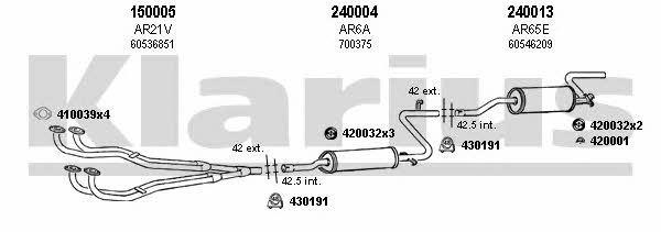  030039E Exhaust system 030039E: Buy near me in Poland at 2407.PL - Good price!