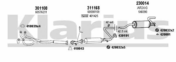  030040E Exhaust system 030040E: Buy near me in Poland at 2407.PL - Good price!