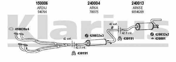 Klarius 030044E Abgasanlage 030044E: Bestellen Sie in Polen zu einem guten Preis bei 2407.PL!