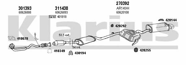 Klarius 030129E Exhaust system 030129E: Buy near me at 2407.PL in Poland at an Affordable price!