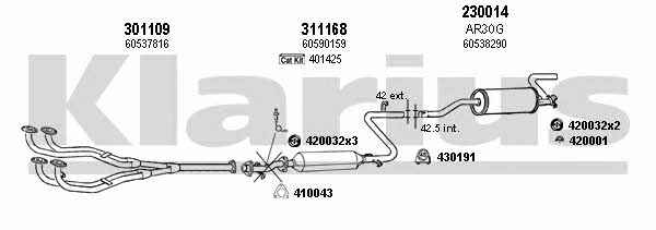  030159E Exhaust system 030159E: Buy near me in Poland at 2407.PL - Good price!