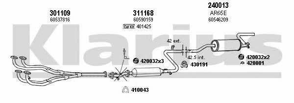  030160E Exhaust system 030160E: Buy near me in Poland at 2407.PL - Good price!