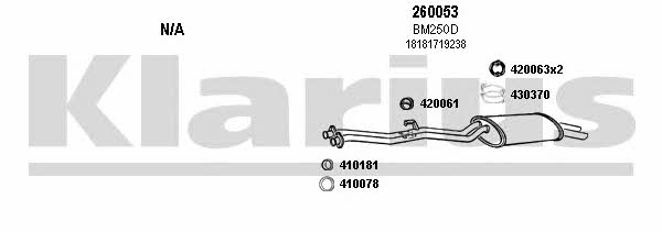 Klarius 060145E Exhaust system 060145E: Buy near me in Poland at 2407.PL - Good price!