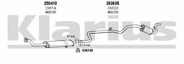  220010E Exhaust system 220010E: Buy near me in Poland at 2407.PL - Good price!