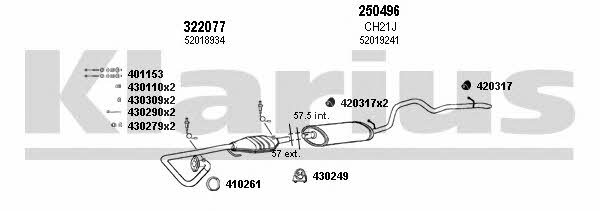 Klarius 220019E Exhaust system 220019E: Buy near me at 2407.PL in Poland at an Affordable price!