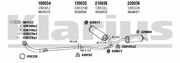  180056E Exhaust system 180056E: Buy near me in Poland at 2407.PL - Good price!