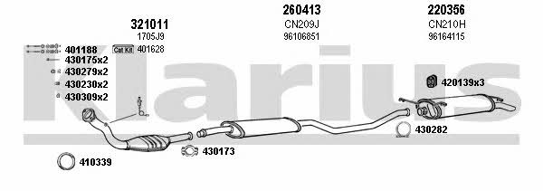 Klarius 180098E Abgasanlage 180098E: Kaufen Sie zu einem guten Preis in Polen bei 2407.PL!