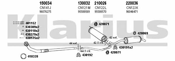  180134E Exhaust system 180134E: Buy near me in Poland at 2407.PL - Good price!