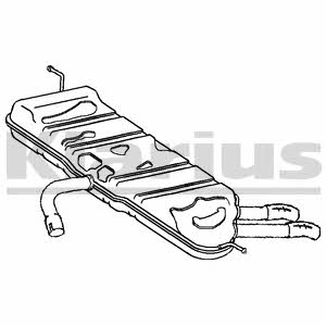 Klarius 220882 End Silencer 220882: Buy near me in Poland at 2407.PL - Good price!