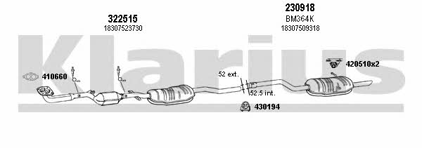 Klarius 060442E Exhaust system 060442E: Buy near me at 2407.PL in Poland at an Affordable price!