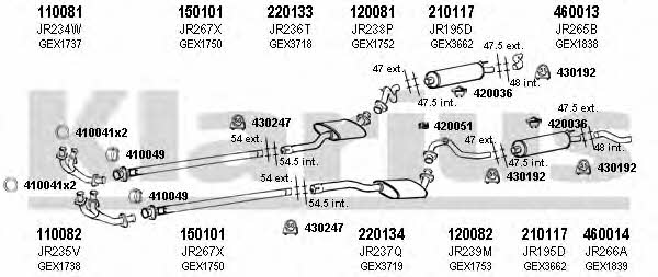  080184E Exhaust system 080184E: Buy near me in Poland at 2407.PL - Good price!