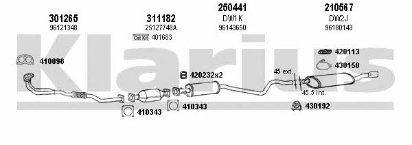 Klarius 310004E Система выпуска отработаных газов 310004E: Отличная цена - Купить в Польше на 2407.PL!
