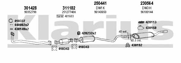  310023E Exhaust system 310023E: Buy near me in Poland at 2407.PL - Good price!