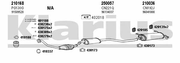  180204E Exhaust system 180204E: Buy near me in Poland at 2407.PL - Good price!