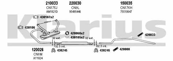  180211E Exhaust system 180211E: Buy near me in Poland at 2407.PL - Good price!