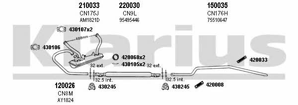 Klarius 180211E Abgasanlage 180211E: Kaufen Sie zu einem guten Preis in Polen bei 2407.PL!