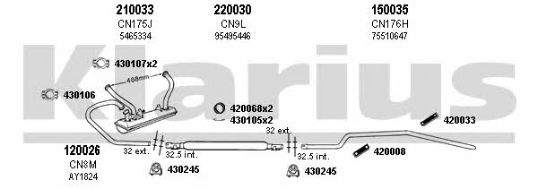  180254E Exhaust system 180254E: Buy near me in Poland at 2407.PL - Good price!