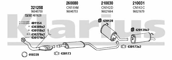 Klarius 180275E Система выпуска отработаных газов 180275E: Отличная цена - Купить в Польше на 2407.PL!