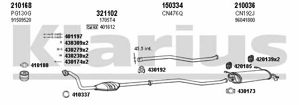  180314E Exhaust system 180314E: Buy near me in Poland at 2407.PL - Good price!
