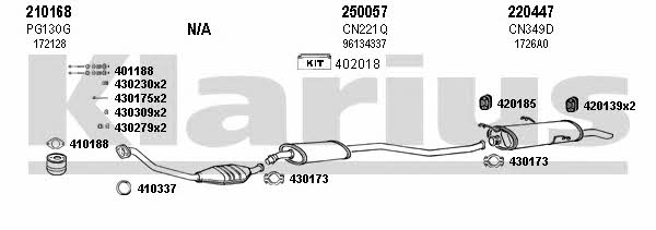  180318E Exhaust system 180318E: Buy near me in Poland at 2407.PL - Good price!