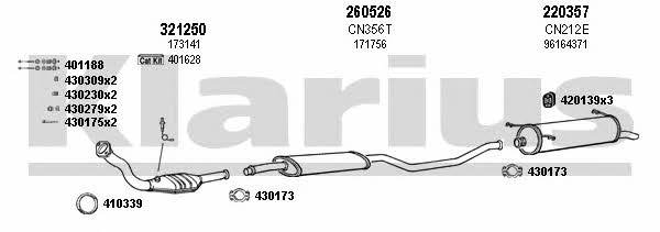 Klarius 180329E Abgasanlage 180329E: Kaufen Sie zu einem guten Preis in Polen bei 2407.PL!