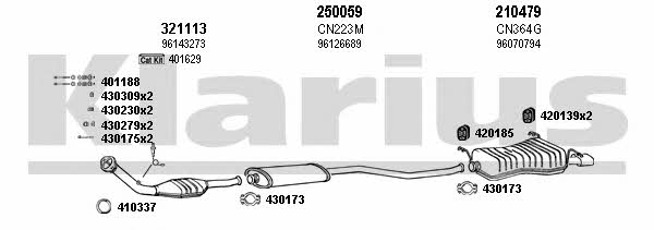  180349E Exhaust system 180349E: Buy near me in Poland at 2407.PL - Good price!