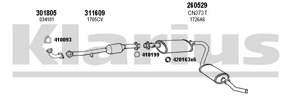  180371E Exhaust system 180371E: Buy near me in Poland at 2407.PL - Good price!
