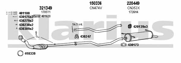 Klarius 180454E Abgasanlage 180454E: Kaufen Sie zu einem guten Preis in Polen bei 2407.PL!