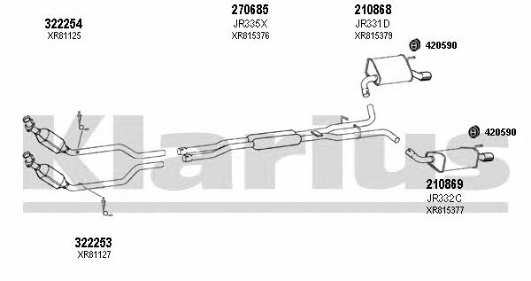 Klarius 080208E Abgasanlage 080208E: Kaufen Sie zu einem guten Preis in Polen bei 2407.PL!