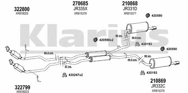 Klarius 080213E Exhaust system 080213E: Buy near me in Poland at 2407.PL - Good price!