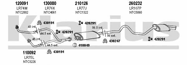  090124E Exhaust system 090124E: Buy near me in Poland at 2407.PL - Good price!