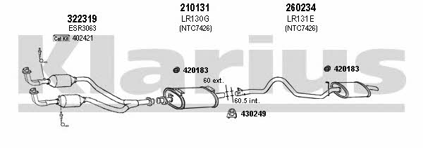  090127E Exhaust system 090127E: Buy near me in Poland at 2407.PL - Good price!