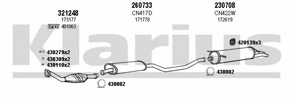 Klarius 180465E Abgasanlage 180465E: Kaufen Sie zu einem guten Preis in Polen bei 2407.PL!