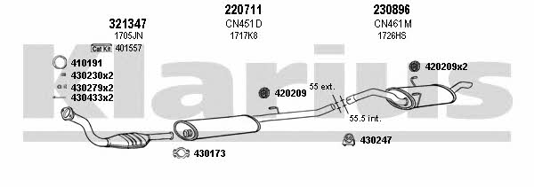  180536E Abgasanlage 180536E: Kaufen Sie zu einem guten Preis in Polen bei 2407.PL!