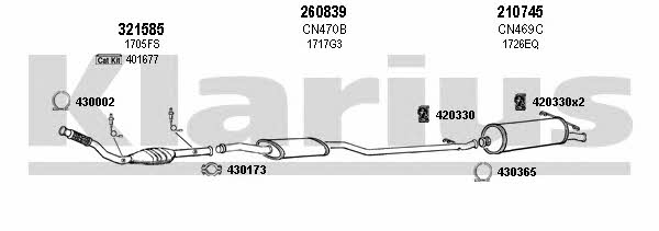  180549E Exhaust system 180549E: Buy near me in Poland at 2407.PL - Good price!